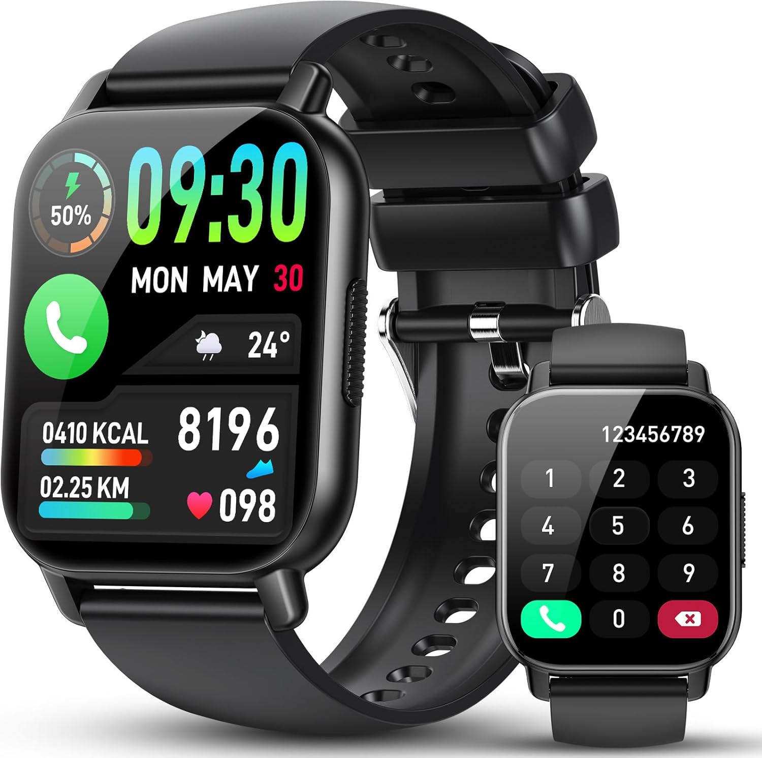 Smart Watch for Men Women - 1.85" HD Smart Watches Answer/Make Calls - Fitness W...