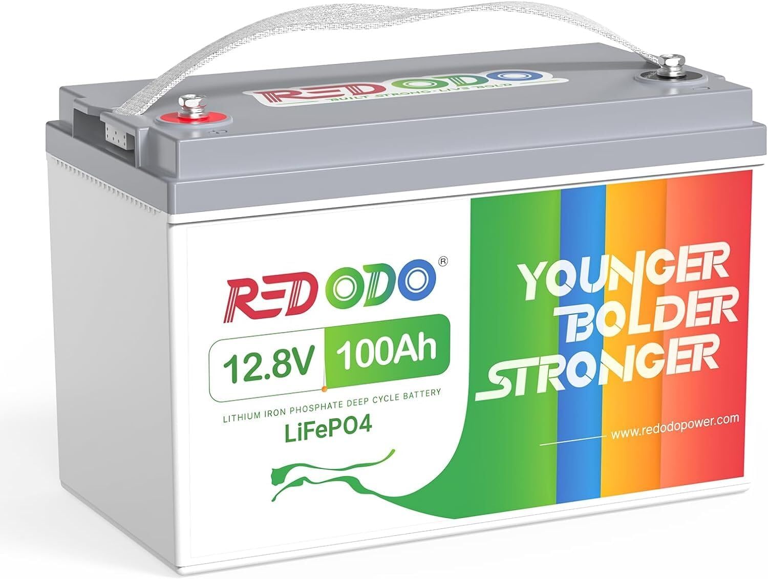 Redodo 12V 100Ah LiFePO4 Battery, Group 31 Lithium Battery with 100A BMS, Up to...