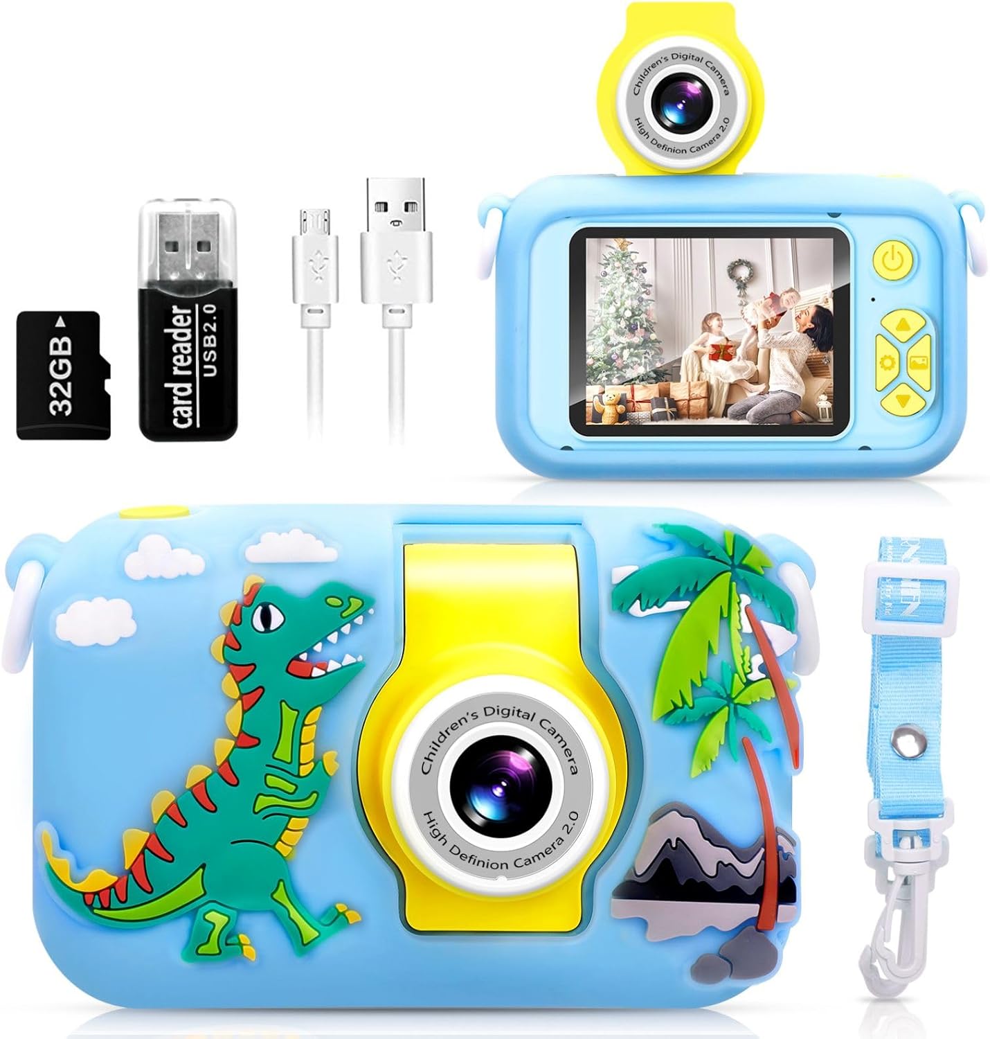 Kids Camera,ARNSSIEN 180° Flip Lens Camera for Kid,2.4in IPS LCD Digital Camera...