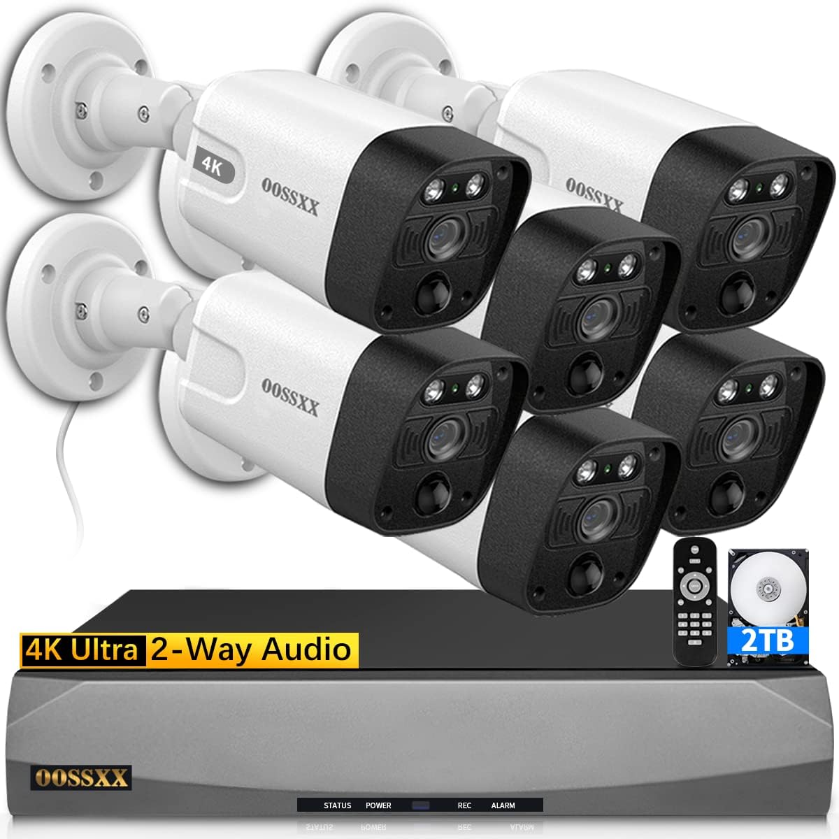 (4K/8.0 Megapixel & 130° Ultra Wide-Angle) 2-Way Audio PoE Outdoor Home Security...