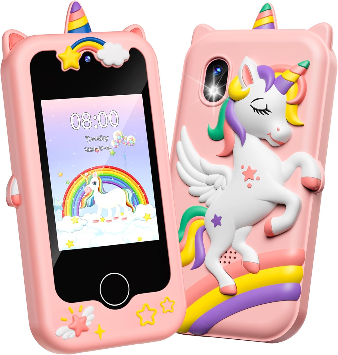 Gofunly Kids Smart Phone Toy for Girls Age 3-8, Touchscreen Kids Mobile Phone wi...