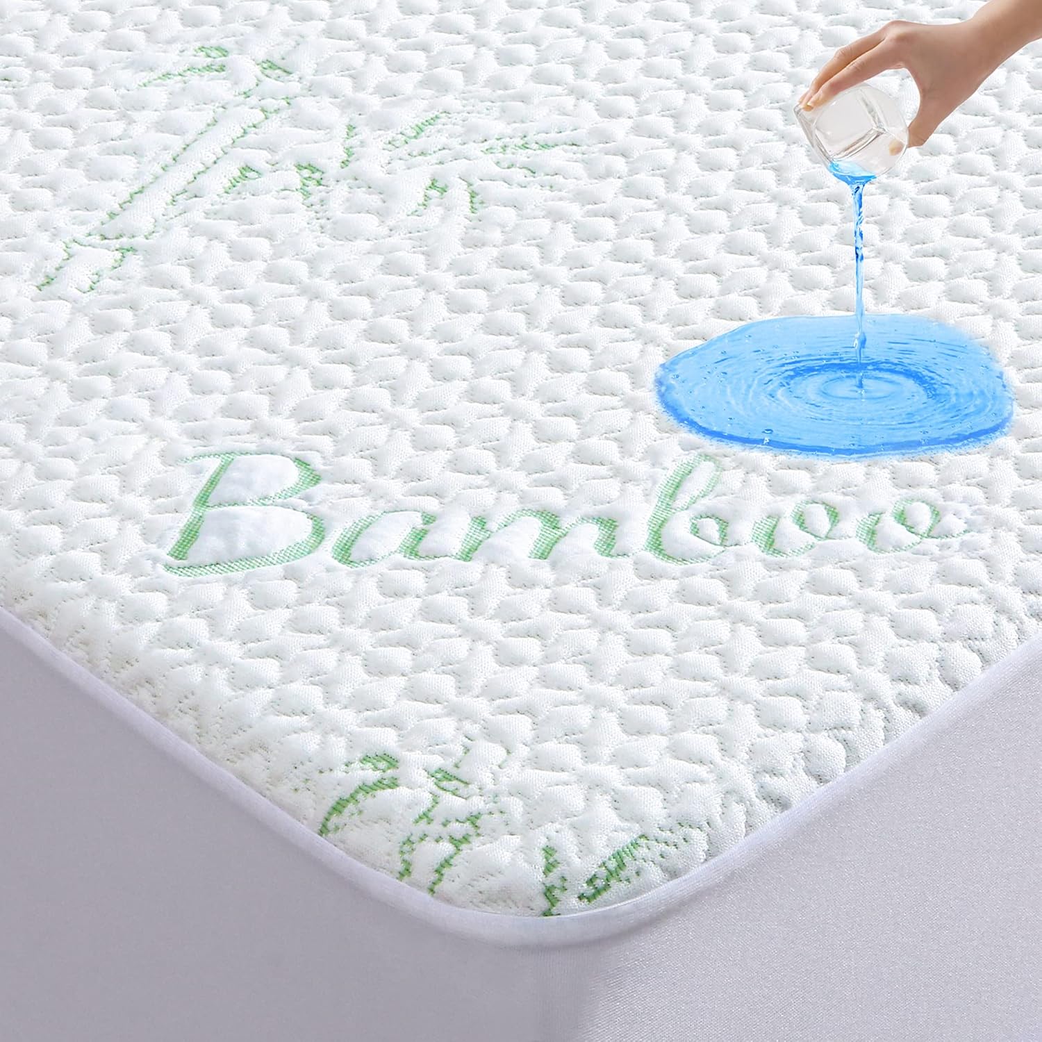 GOONIK King Mattress Protector, Breathable Bamboo Viscose Waterproof King Size M...