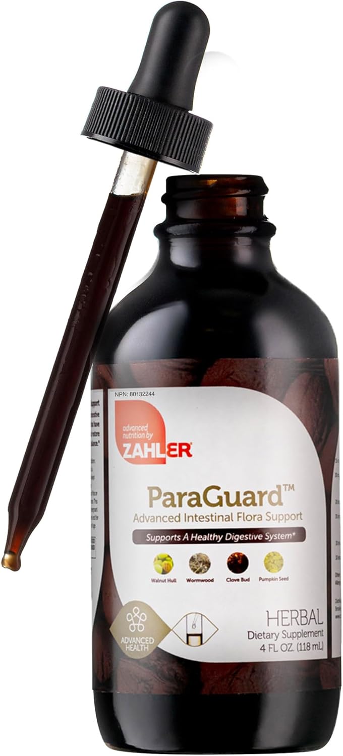 Zahler - ParaGuard Liquid Drops - Gut Health Supplement - Formula has Wormwood,...