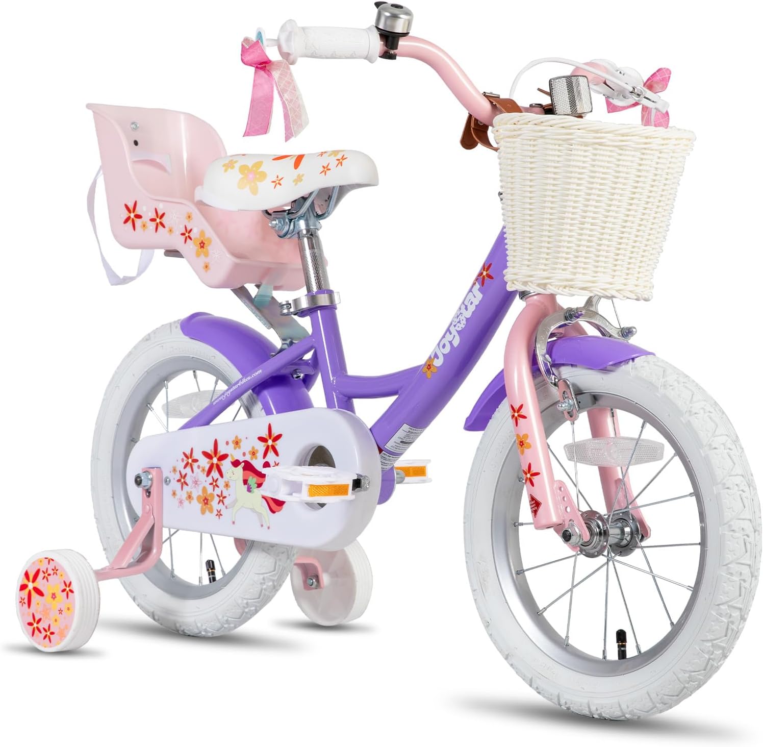 JOYSTAR Unicorn Kids Bike for Girls Ages 2-9 Years Old, 12 14 16 18 Inch Kids Bi...