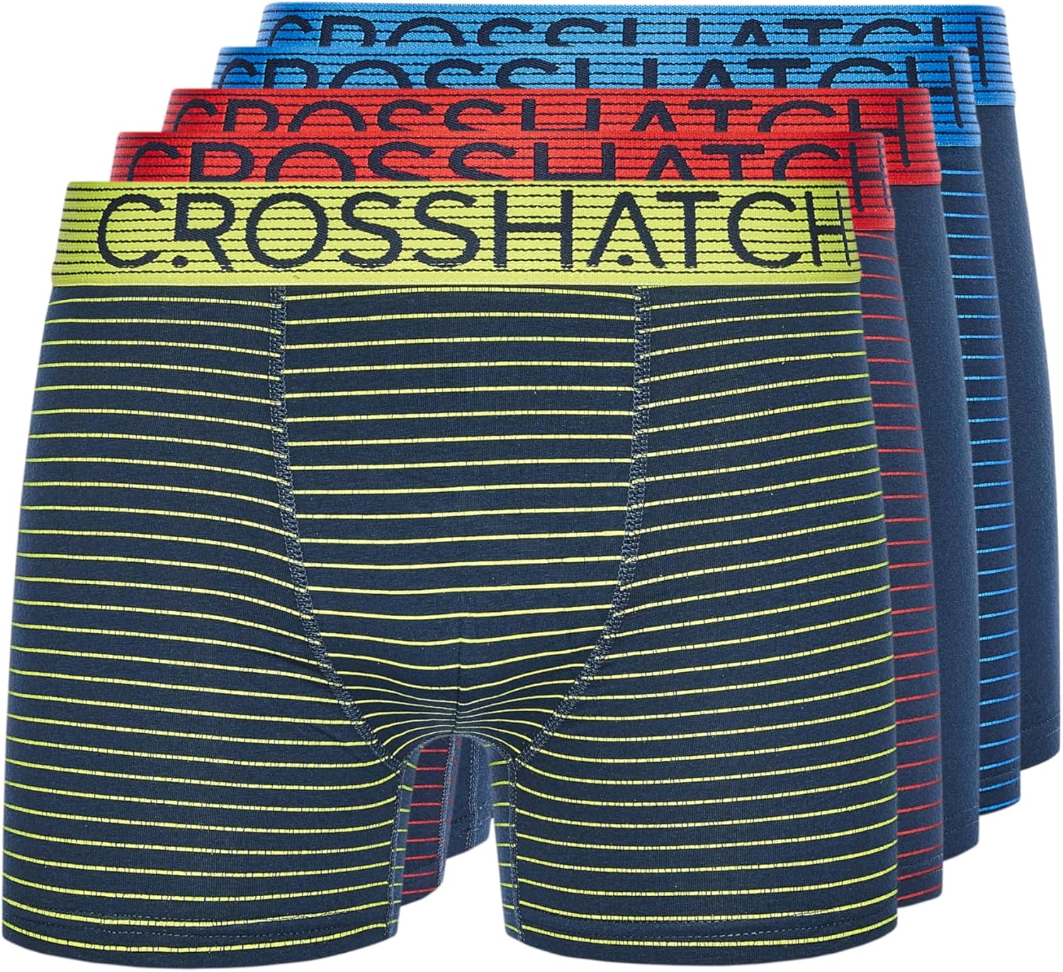 Crosshatch 3 & 5 Pack Men's Boxers, Mens Underwear Multipack, Cotton Trunks Brie...
