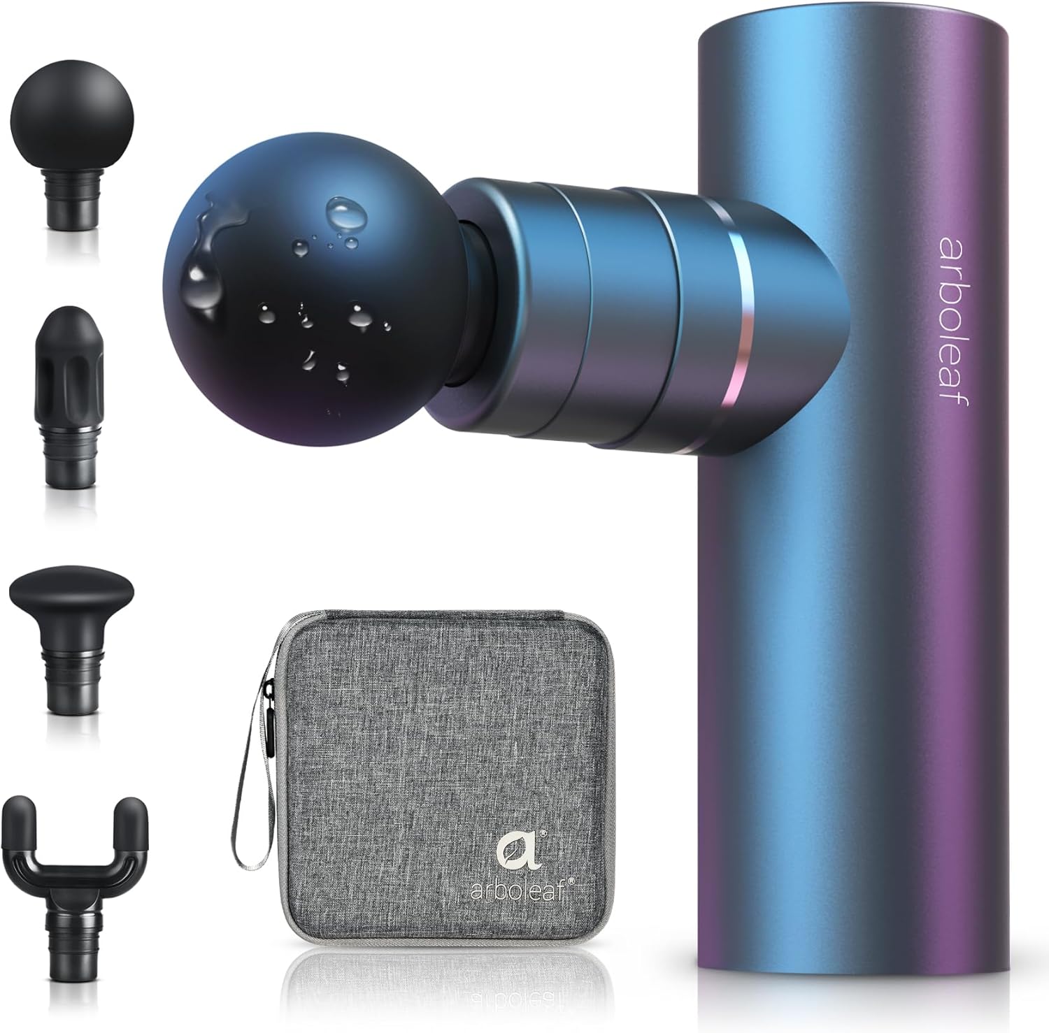 arboleaf Massage Gun Mini Deep Tissue, Muscle Massage Gun with 4 Silicone Heads...