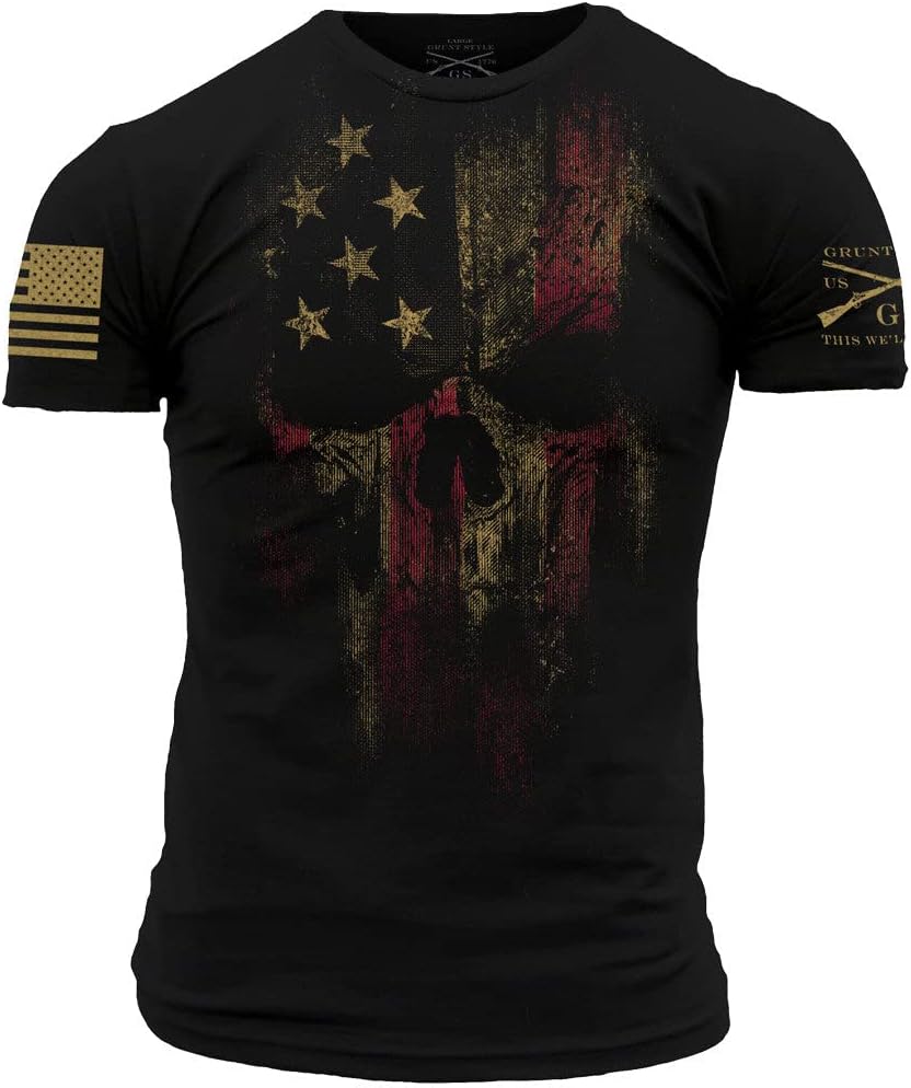 Grunt Style Men's American Reaper 2.0 Short-Sleeve Tee Medium Black