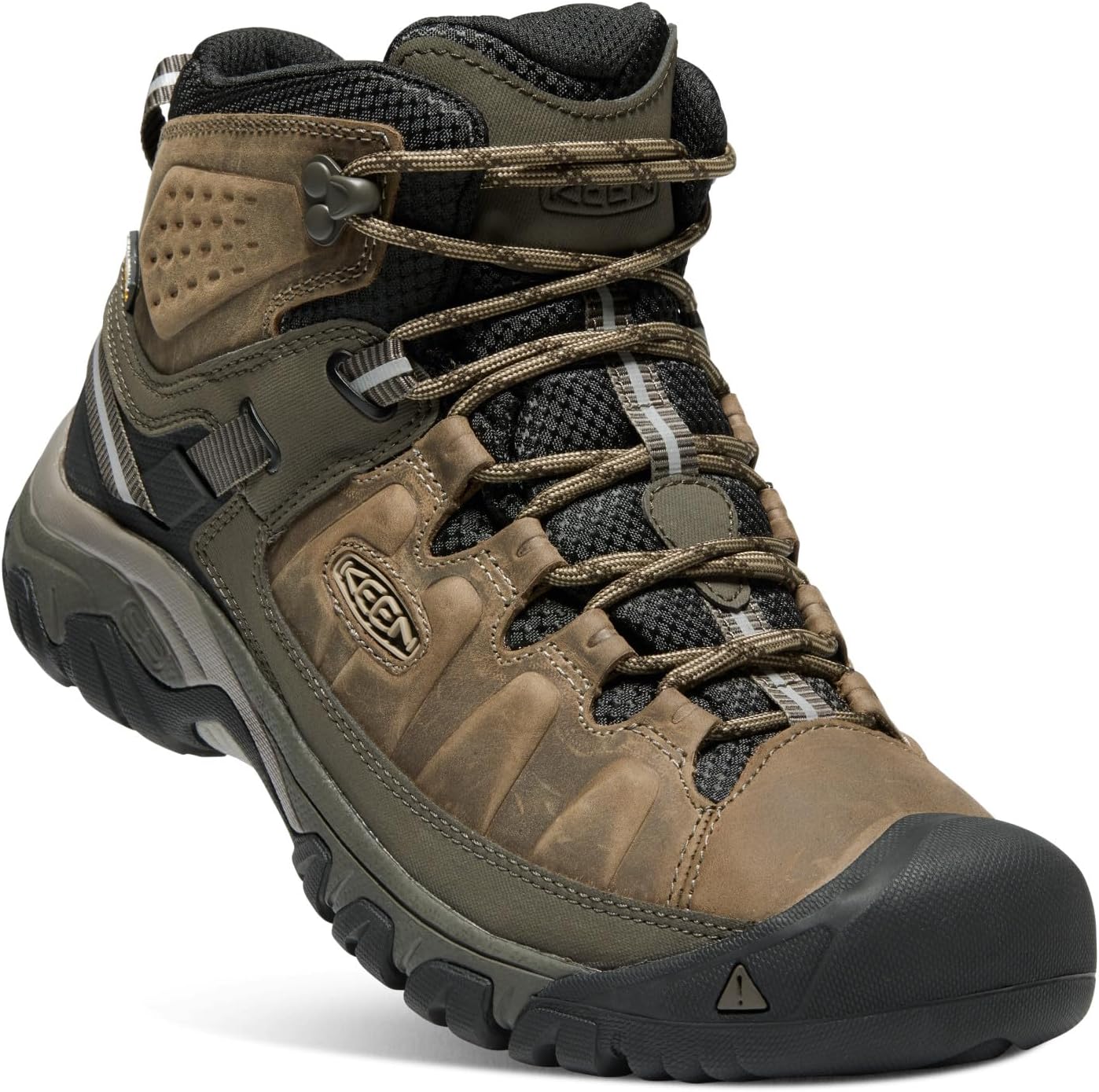 KEEN Men's, Targhee III Waterproof Mid Hiking Boots Bungee Cord/Black 9.5