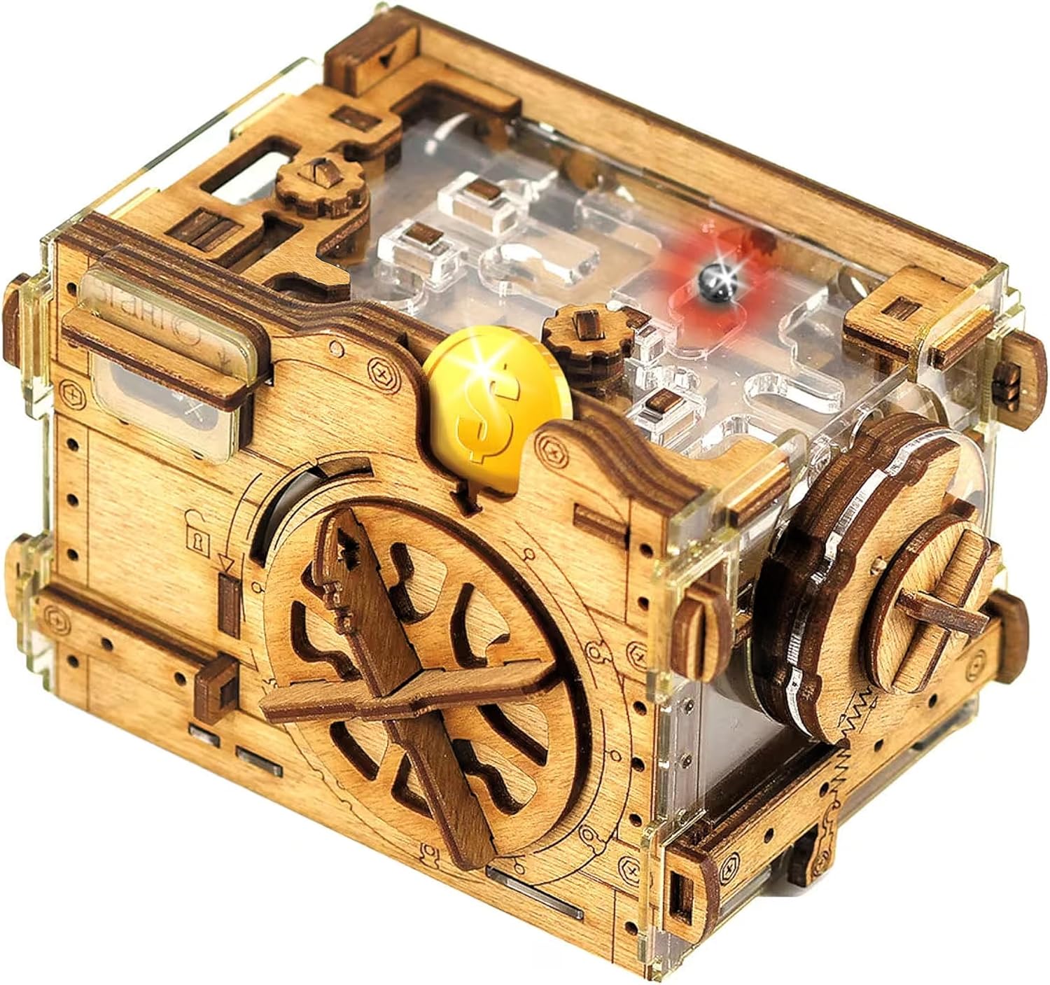 iDventure A-Maze-ing Safe - Marble Run Money Puzzle Box - Tricky Gift Packaging...