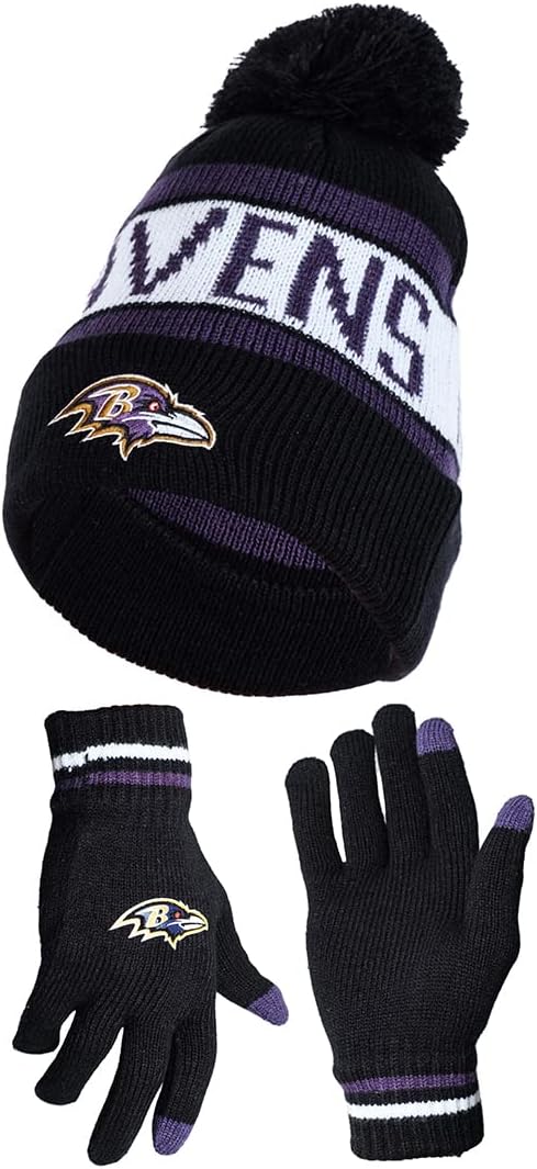 Ultra Game Adults Unisex NFL Official Super Soft Winter Beanie Knit Hat With Ext...