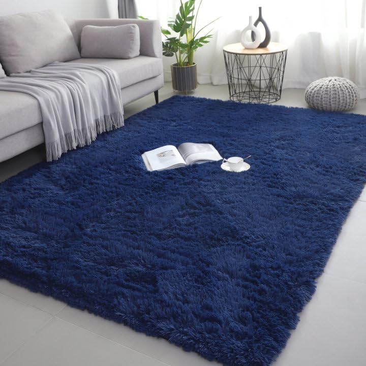 lekeplus 120x180cm Rugs Living Room Large Rugs Bedroom Anti Skid Rug Shaggy Soft...