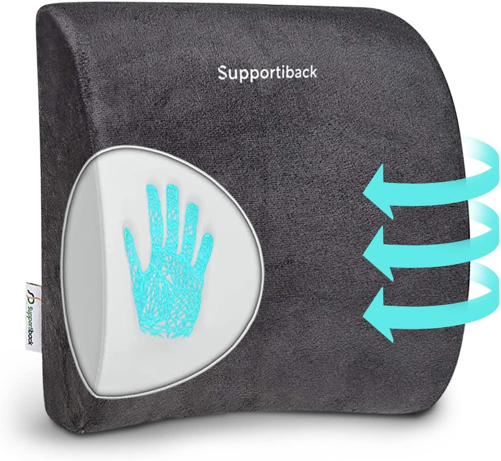 𝐖𝐈𝐍𝐍𝐄𝐑 𝟐𝟎𝟐𝟐* Lumbar Support Pillow -Ergonomic Memory Foam for Back Support and P...