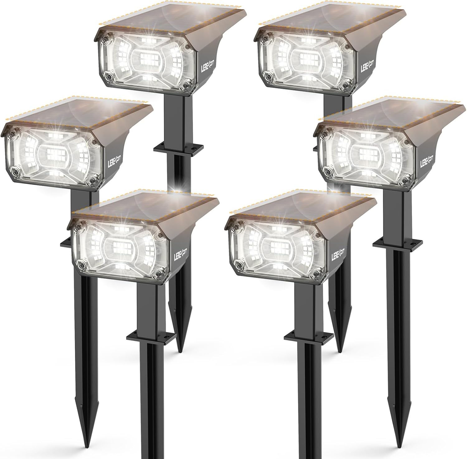 Solar Lights Outdoor Waterproof Landscape Lights, 40 LEDs Solar Spot Lights Outd...