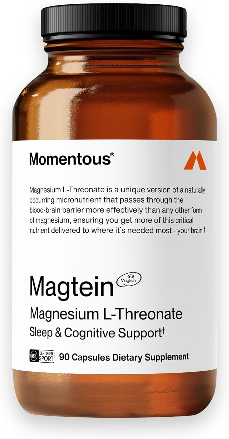 Momentous Magtein Magnesium L-Threonate 145mg - Magnesium Threonate Supplement f...