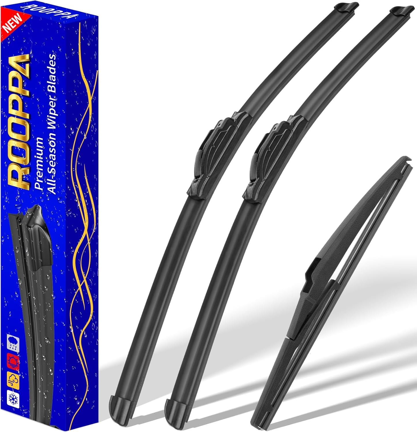 3 wipers Replacement for 2014-2021 Jeep Grand Cherokee, Windshield Wiper Blades...