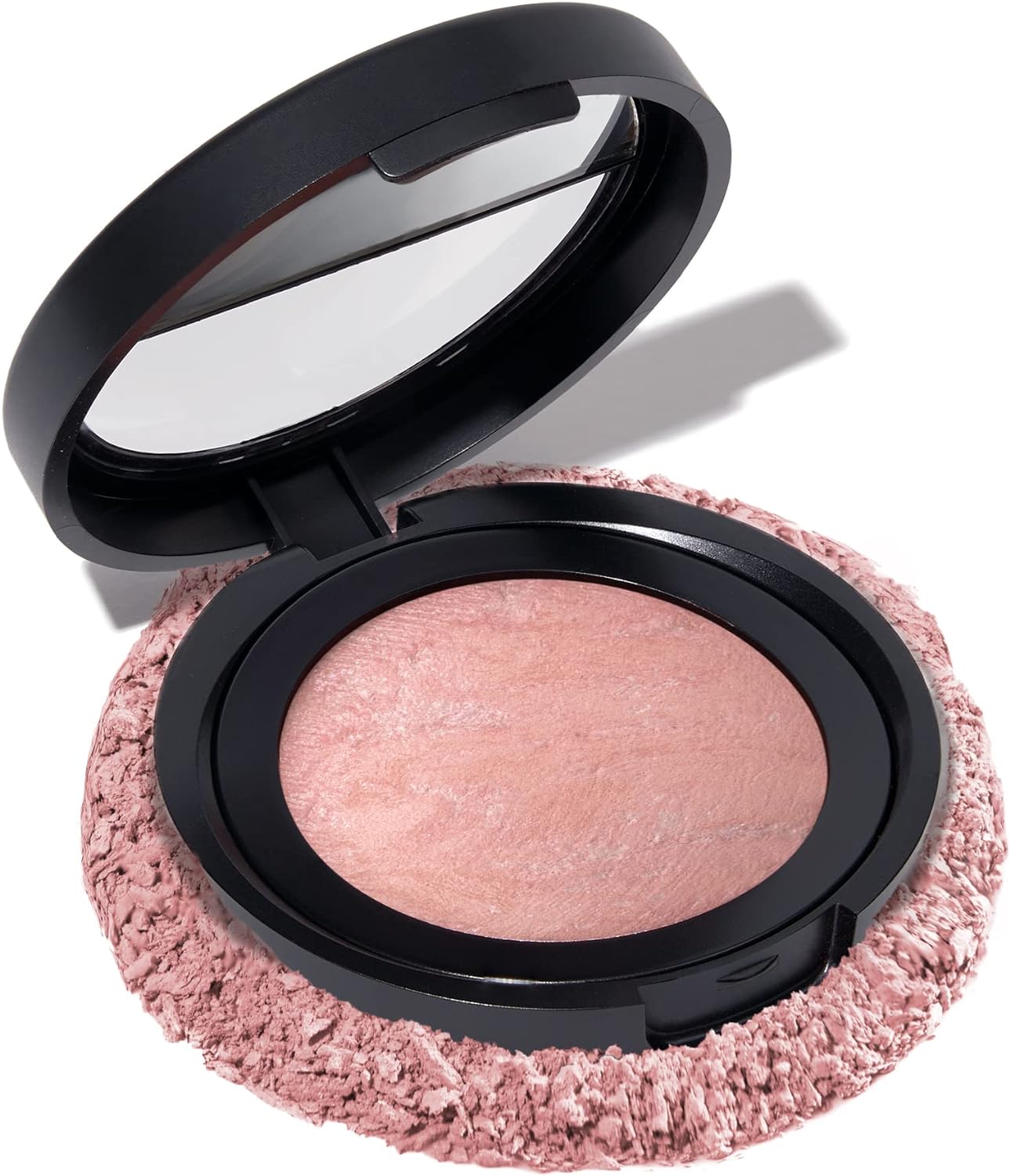 LAURA GELLER NEW YORK Baked Blush-n-Brighten Marbleized Blush- Ethereal Rose Cre...