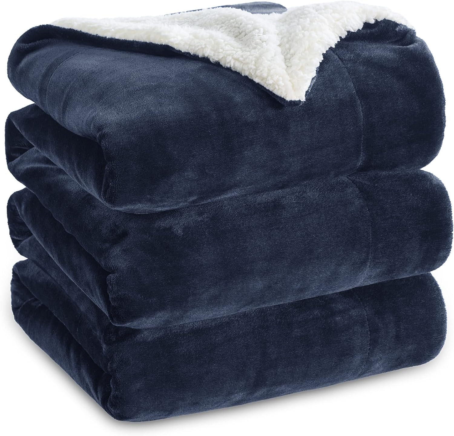 Bedsure Sherpa Fleece Blankets Queen Size for Bed - Thick and Warm Blanket for W...
