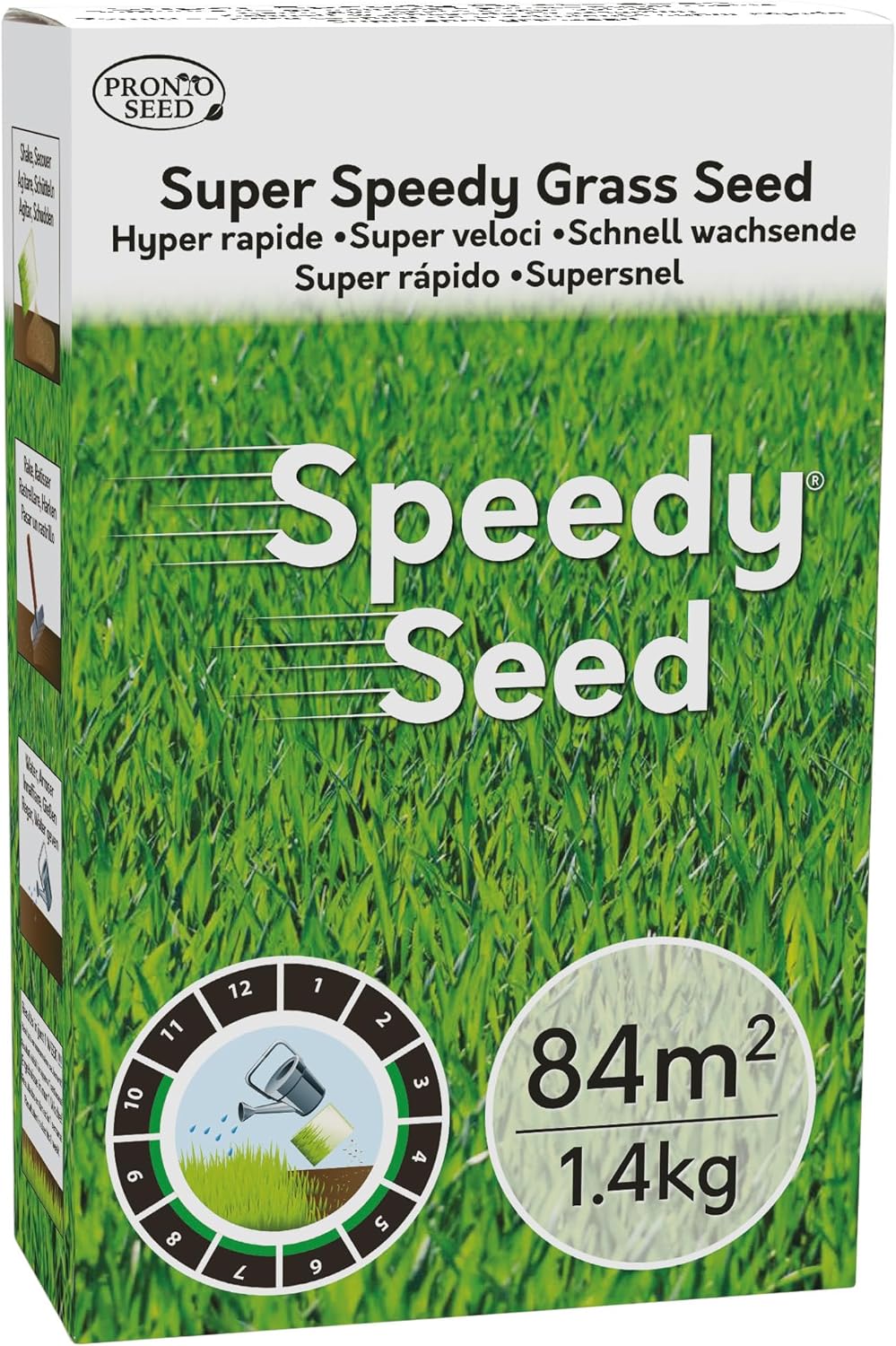 Pronto Seed Grass Seed - 1.4KG Premium Quality 84 m2 Coverage for Overseeding -...