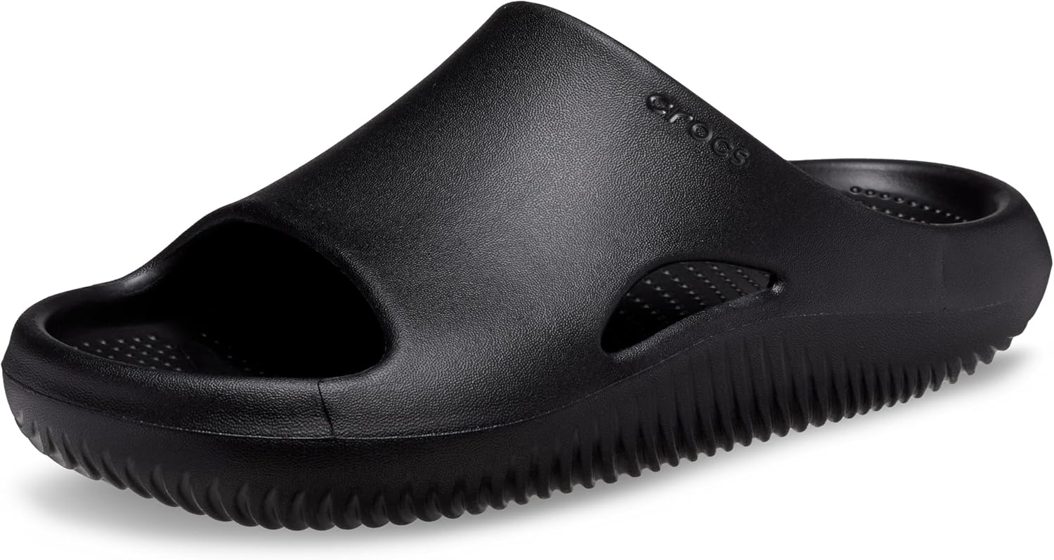Crocs Unisex-Adult Mellow Recovery Slides 14 Women/12 Men Black