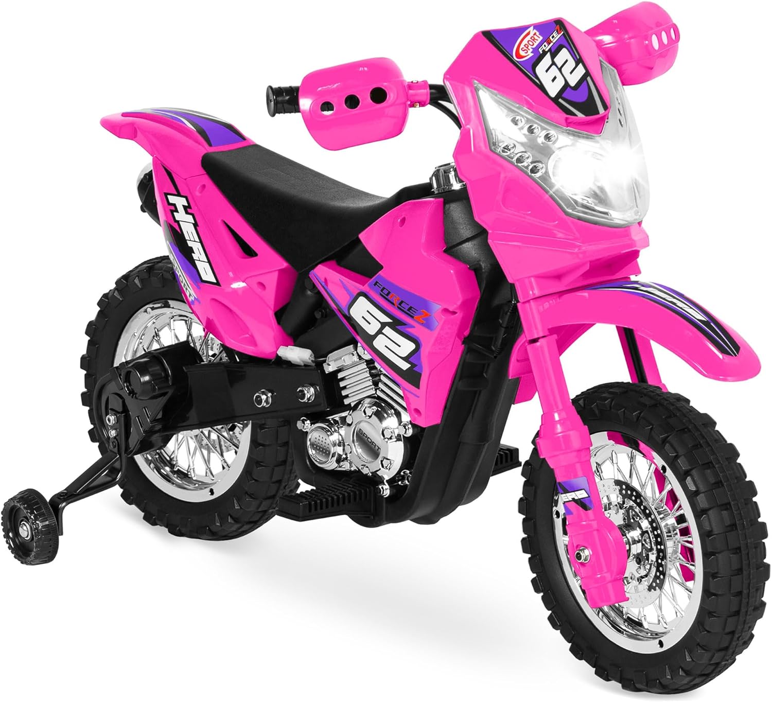 Best Choice Products Kids 6V Ride On Motorcycle w/Treaded Tires, Working Headlig...