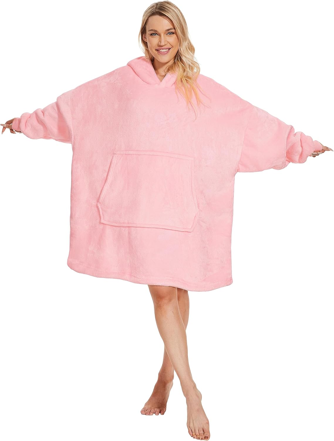 Gentlewarm Oversized Blanket Hoodie, Wearable Hooded Blanket, Soft Sherpa Fleece...