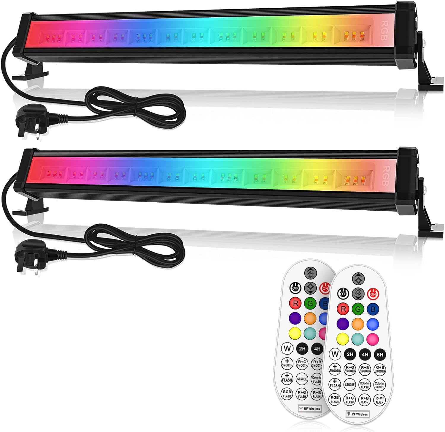 Linke RGB Light Bar 42W Disco Lights Led Wall Washer Light 3350LM with Remote Co...