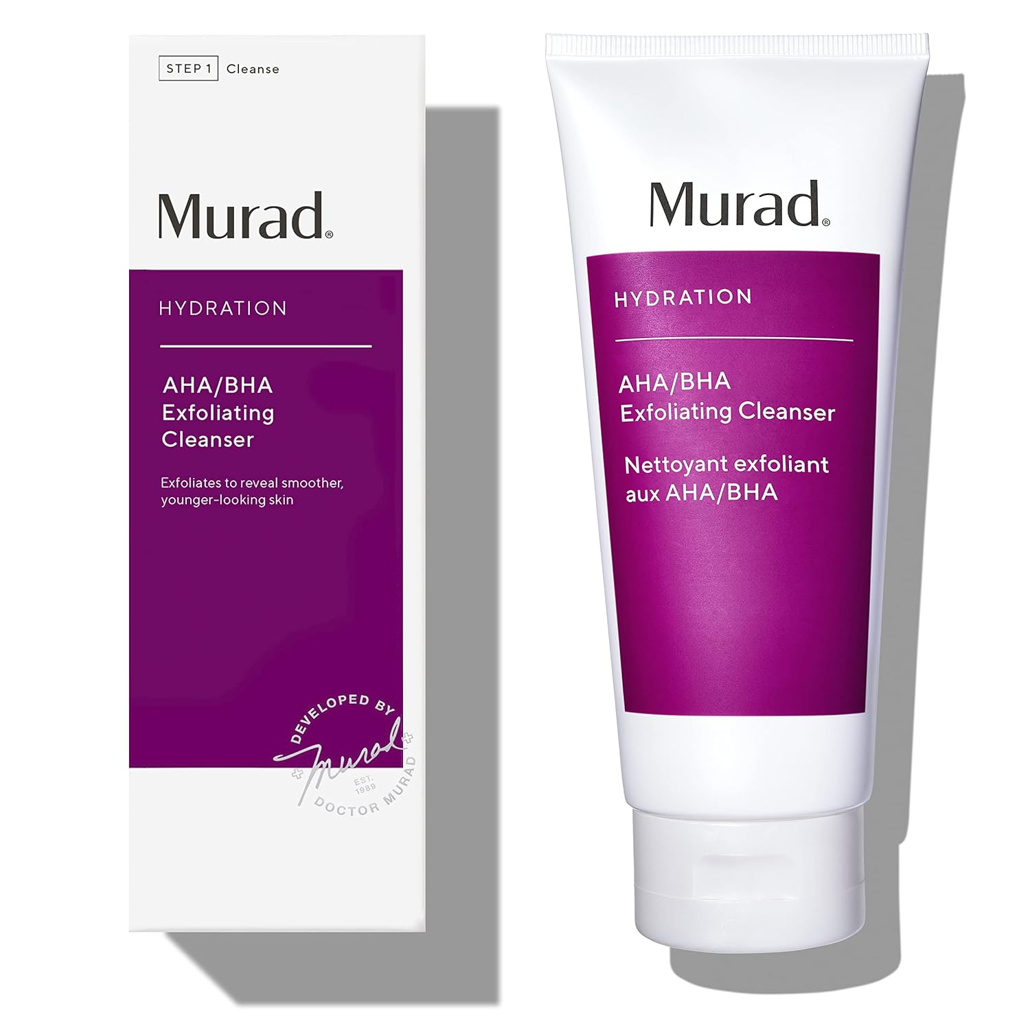Murad AHA/BHA Exfoliating Cleanser - Hydration Exfoliating & Moisturizing Salicy...