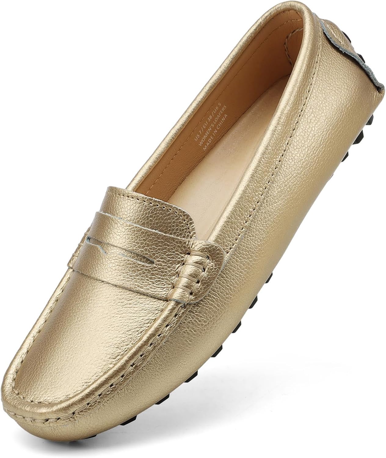 Artisure Women's Classic Comfort Leather Penny Loafers Casual Slip-Ons Lightweig...