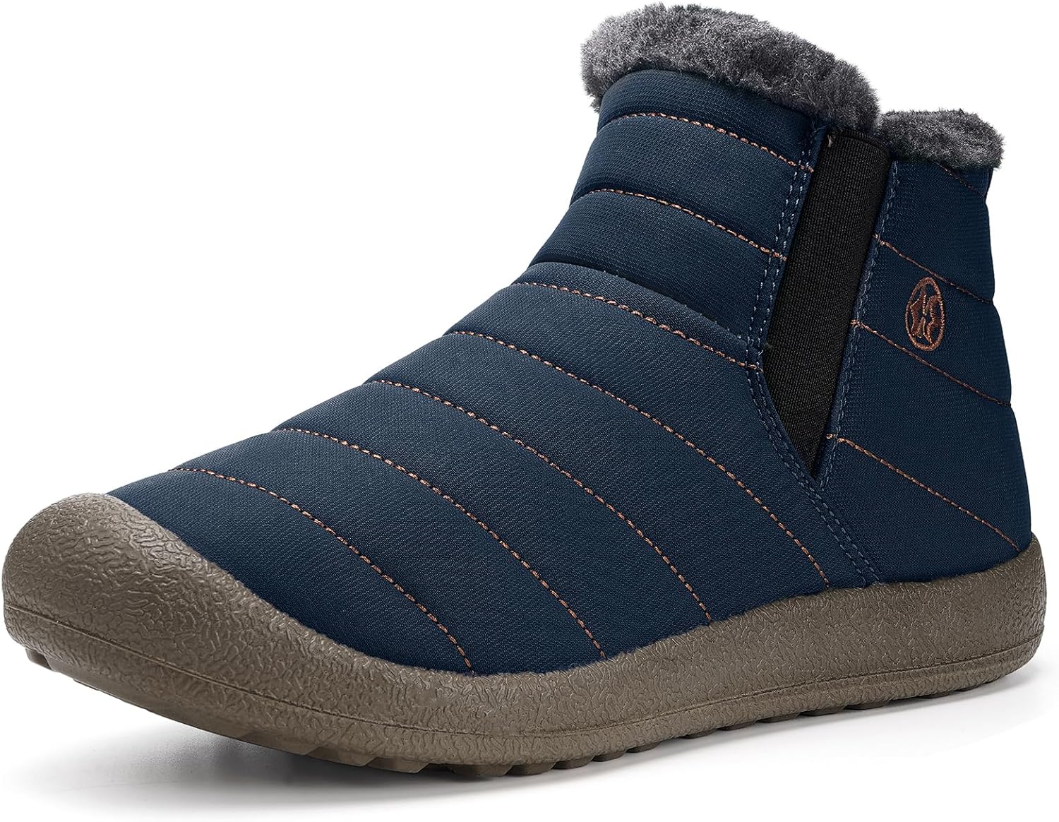 Eagsouni Womens Mens Snow Boots Winter Shoes Slip On Ankle Booties Anti-Slip Wat...