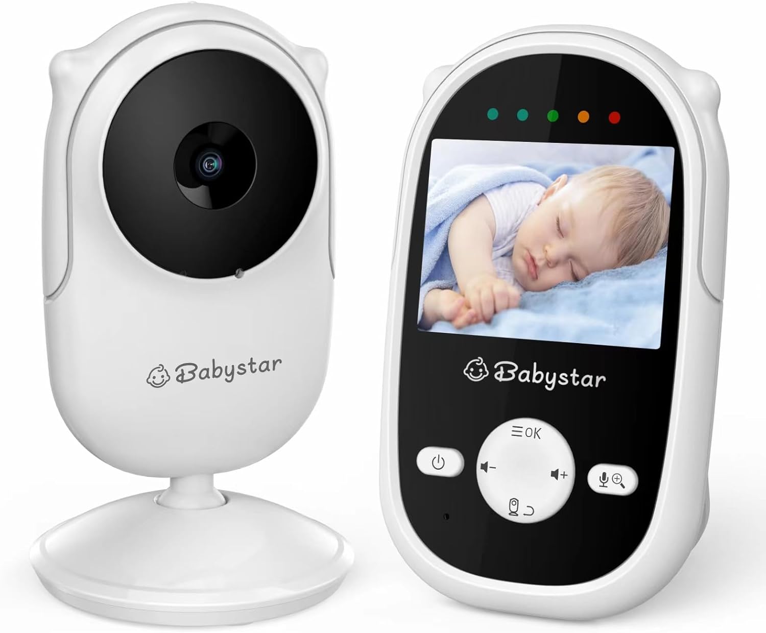 Babystar Baby Monitor with Camera and Night Vision,Wireless Video Baby Monitor w...