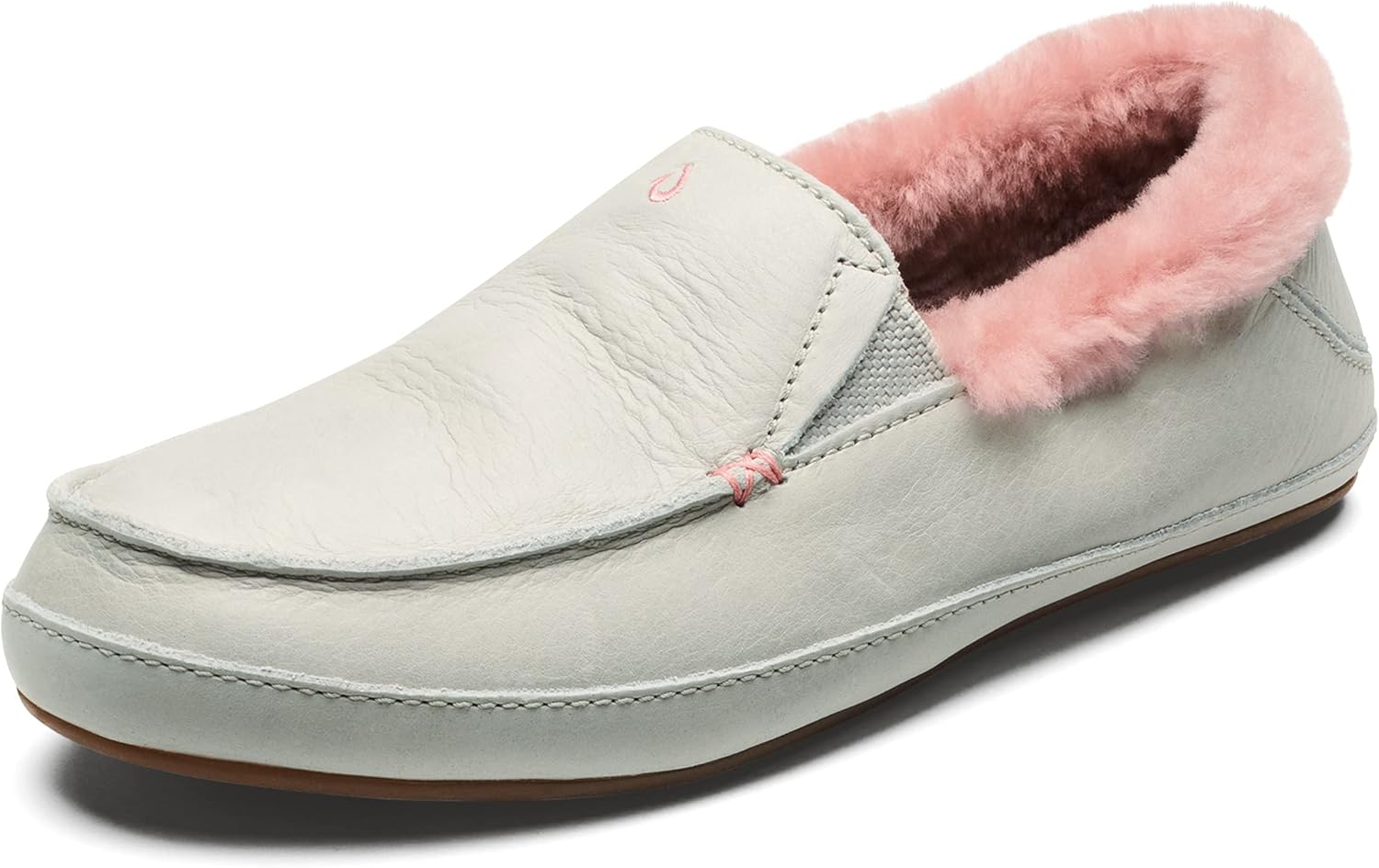 OLUKAI Ku'una Slipper, Women's Slip-On Shoes, Genuine Shearling & Premium Nubuck...