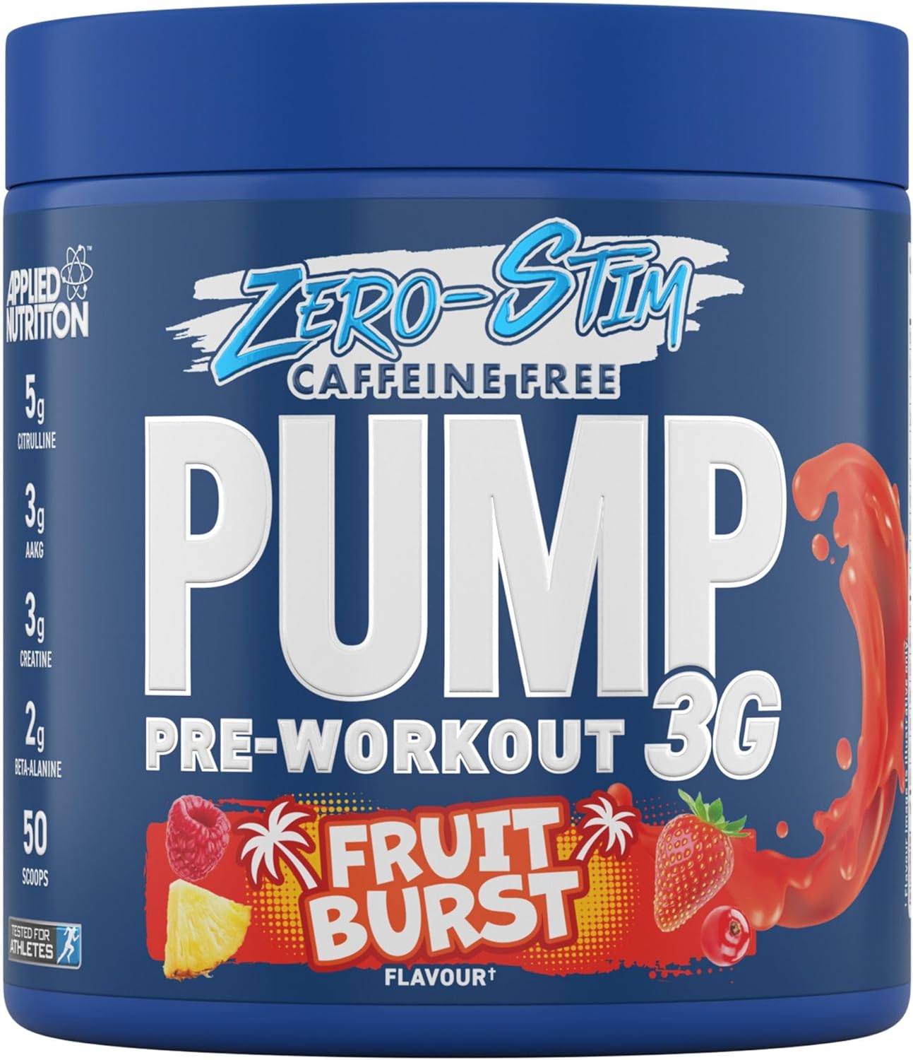 Applied Nutrition Pump Zero Pre Workout - Zero Stim, Caffeine Free, Energy & Per...