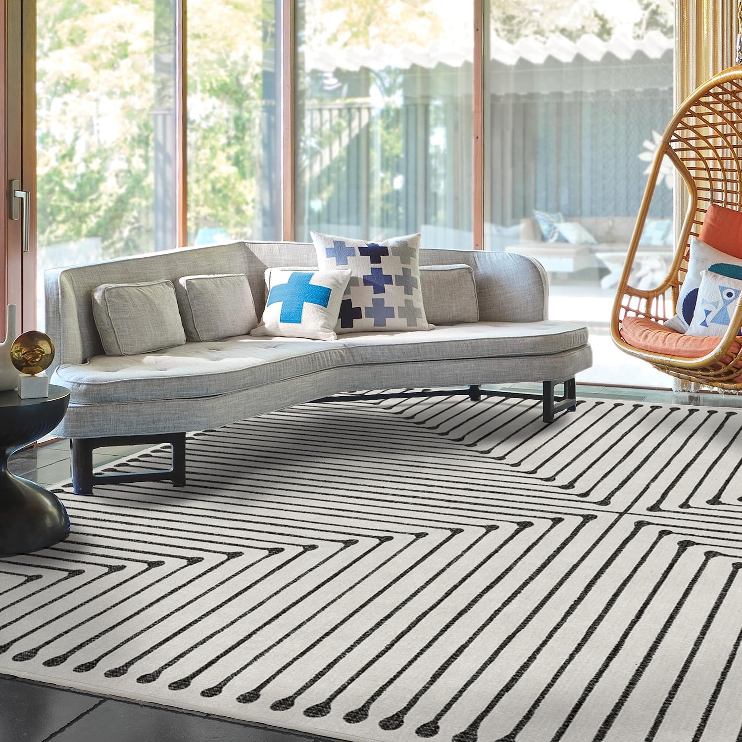 RUGGABLE x Jonathan Adler Washable Rug - Perfect Modern Area Rug for Living Room...