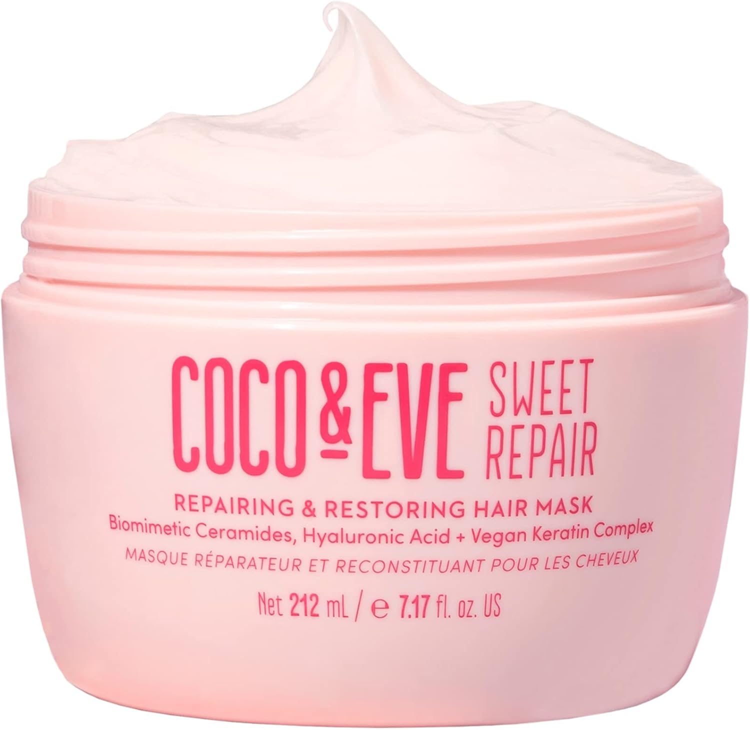 Coco & Eve Sweet Repair Repairing and Restoring Hair Mask. With Hyaluronic Acid,...
