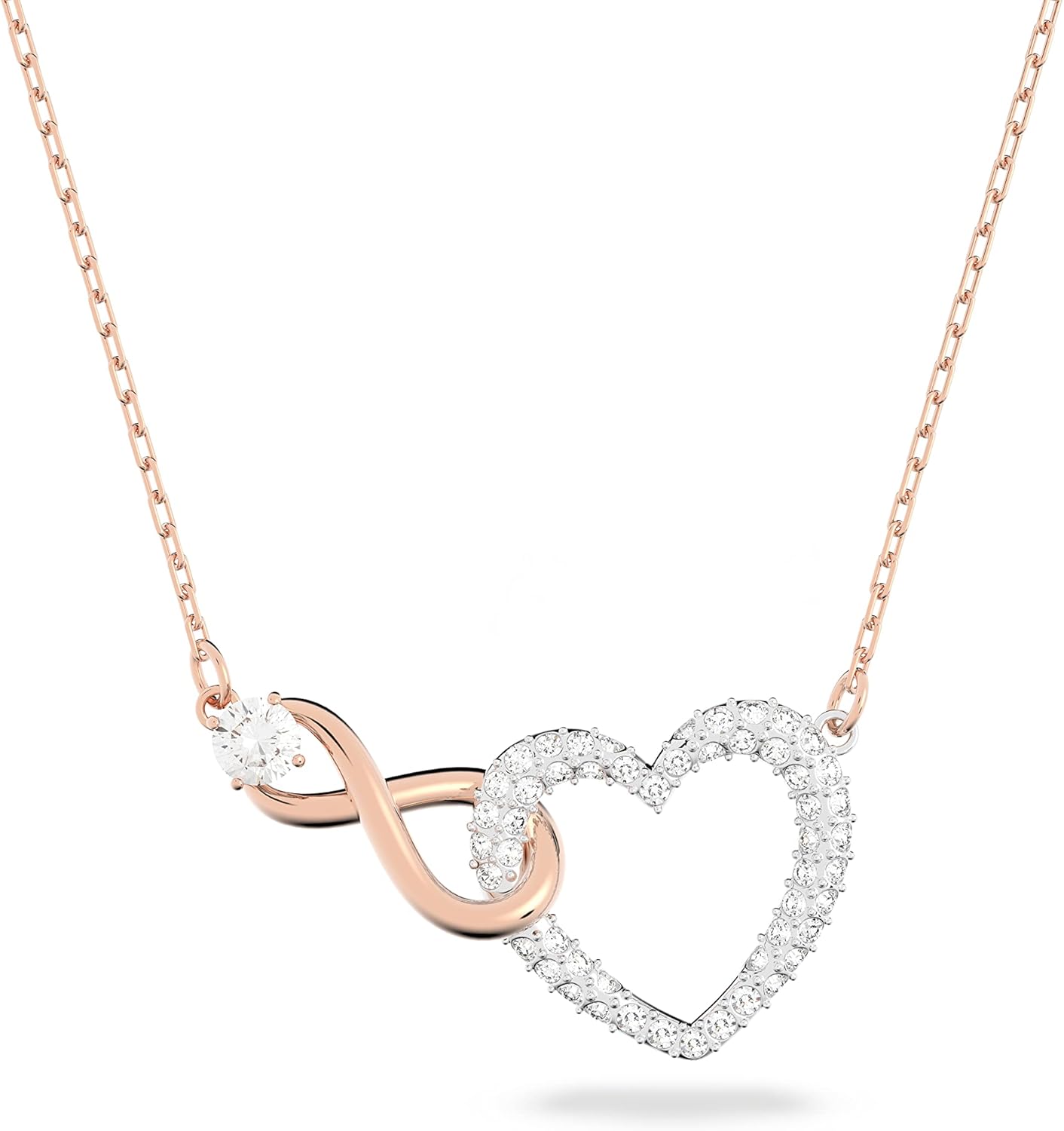 Swarovski Infinity Heart Jewelry Collection, Necklaces and Bracelets, Rose Gold...