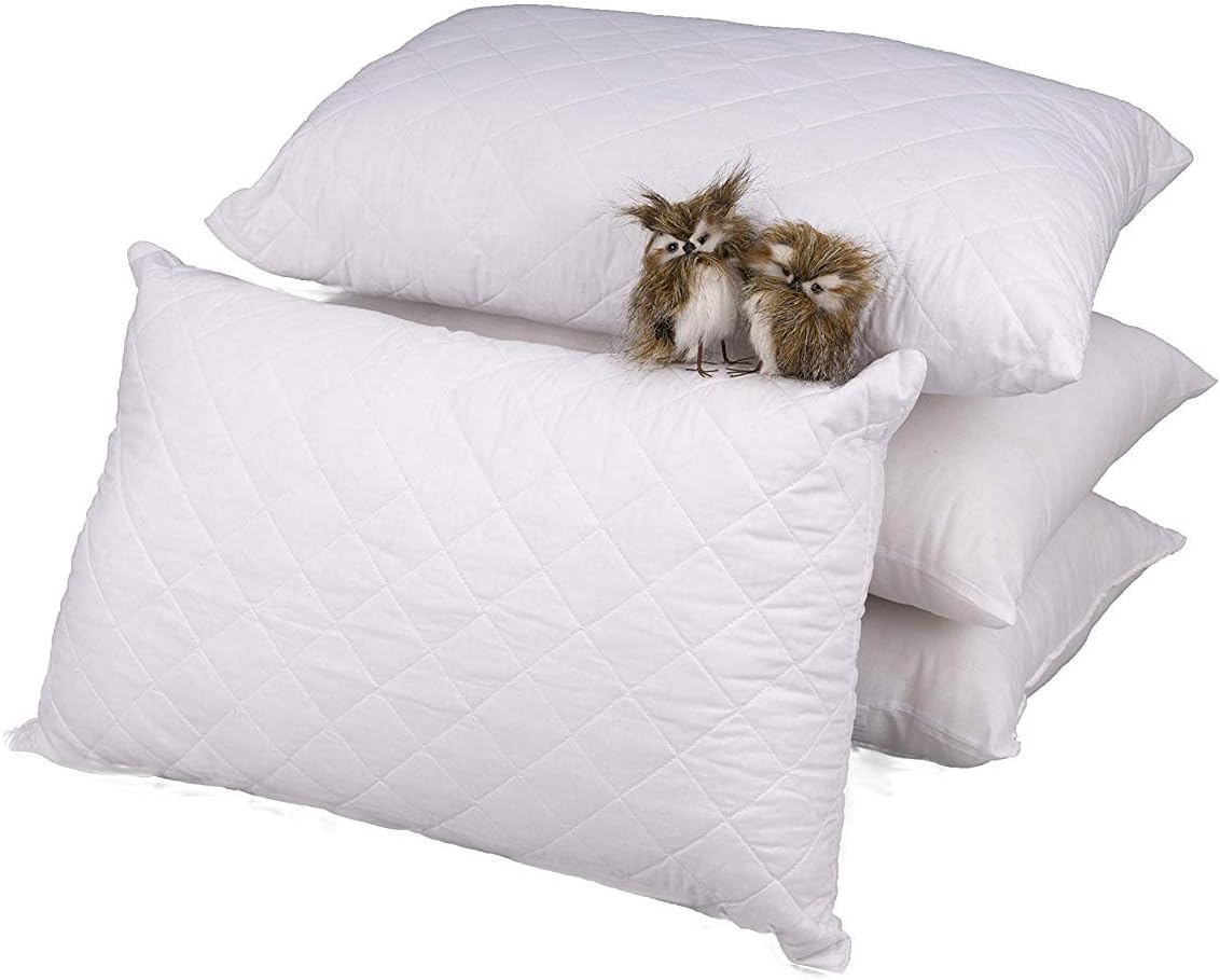 ARLINENS Premium Pillows 4 Pack Hotel Quality Hollow Fibre Filled Quilted Pillow...
