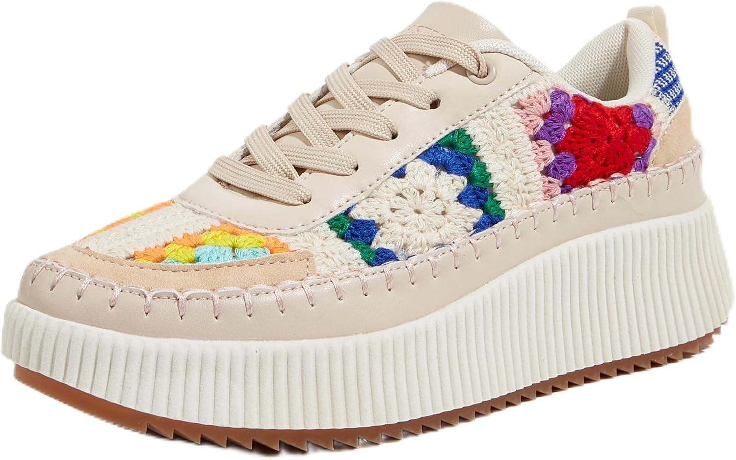 LUCKY STEP Women's Platform Sneakers Rhinestone Fashion Chunky Casual Sparkly Re...