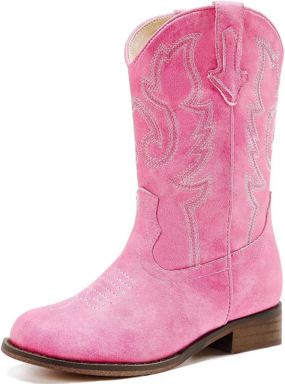 Girls Cowgirl Boots Unisex-Child Mid Calf Glitter Toddler Cowboy Boot Little Big...