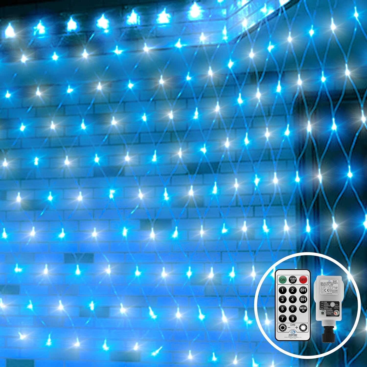 CORST Christmas Outdoor Net Lights Mesh Lights Plug in 3M X 2M 200LED Outside Ga...