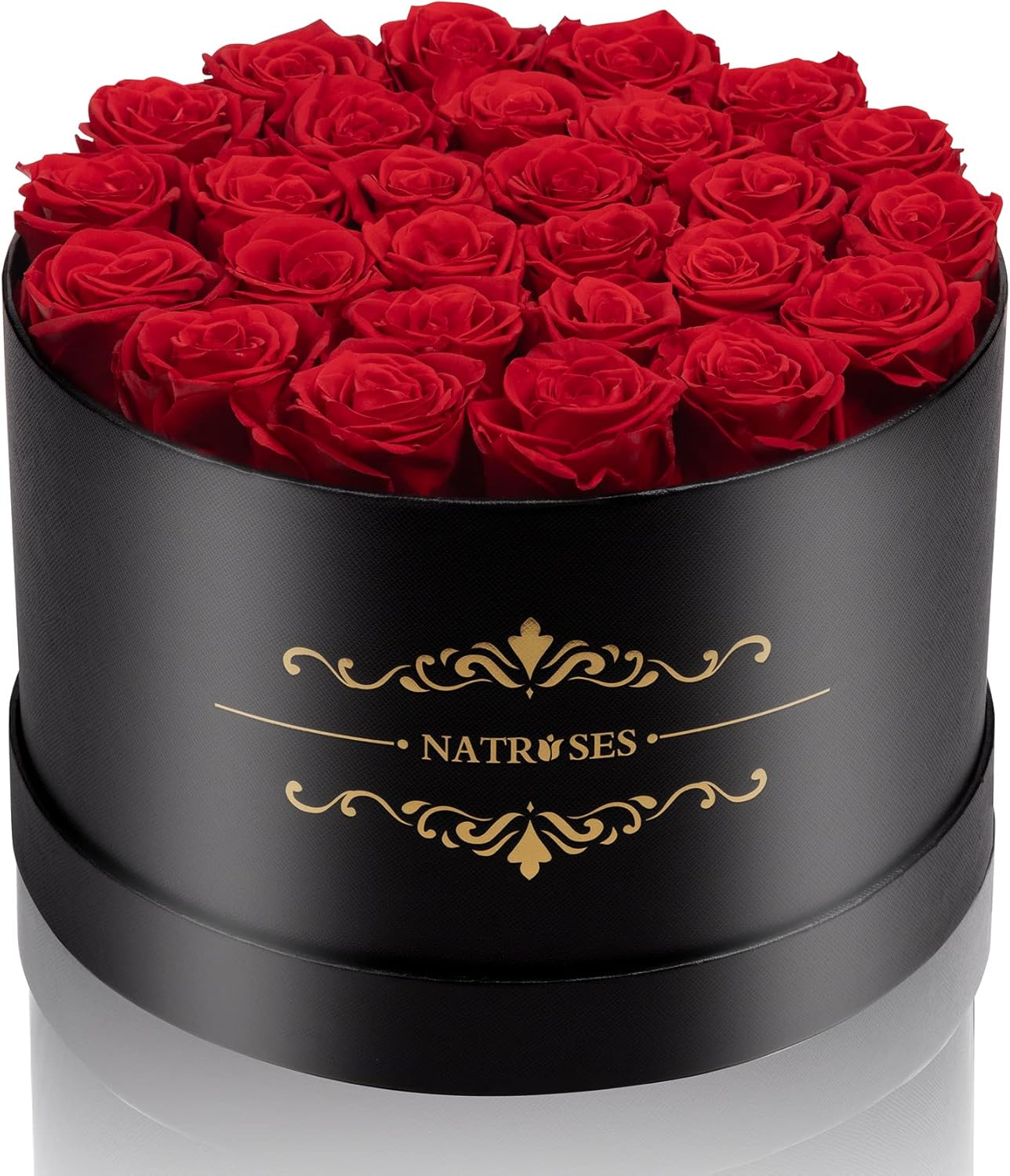 NATROSES Forever Preserved Roses in a Box, 100% Real Roses That Last Up to 3 Yea...