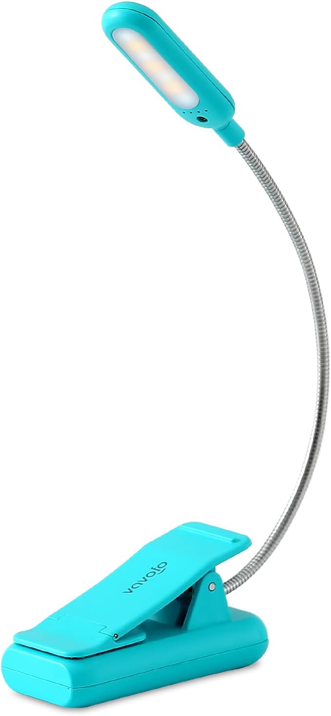 VAVOFO Clip On Book Light for Bed Kids, 7 LED Reading Light with 9-Level Warm Co...