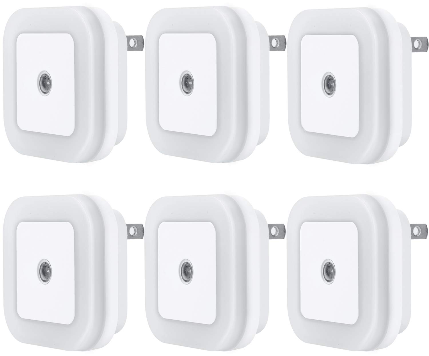 Uigos LED Night Light Lamp with Smart Sensor Dusk to Dawn Sensor, Daylight White...