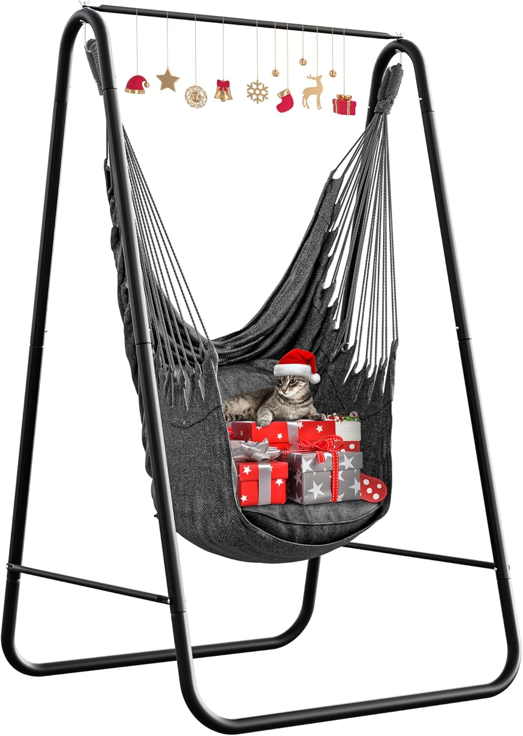 YITAHOME Hammock with Stand, Max. load 150 kg, Hammock Stand with Hanging Swing,...