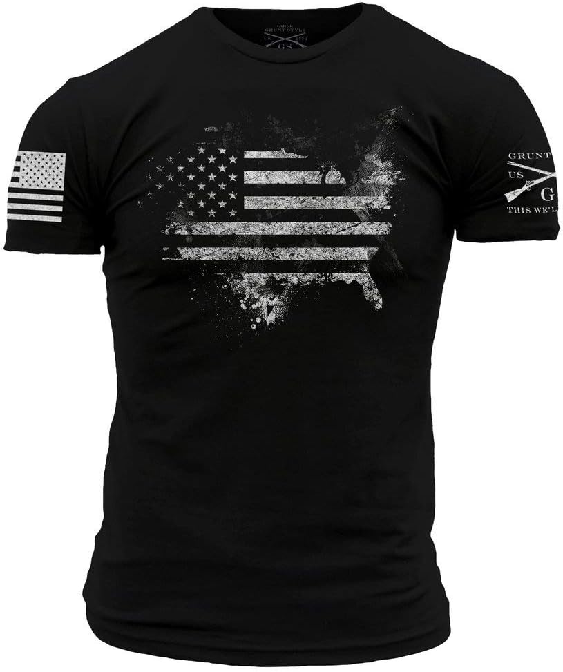Grunt Style American Acid Men's T-Shirt Large Black