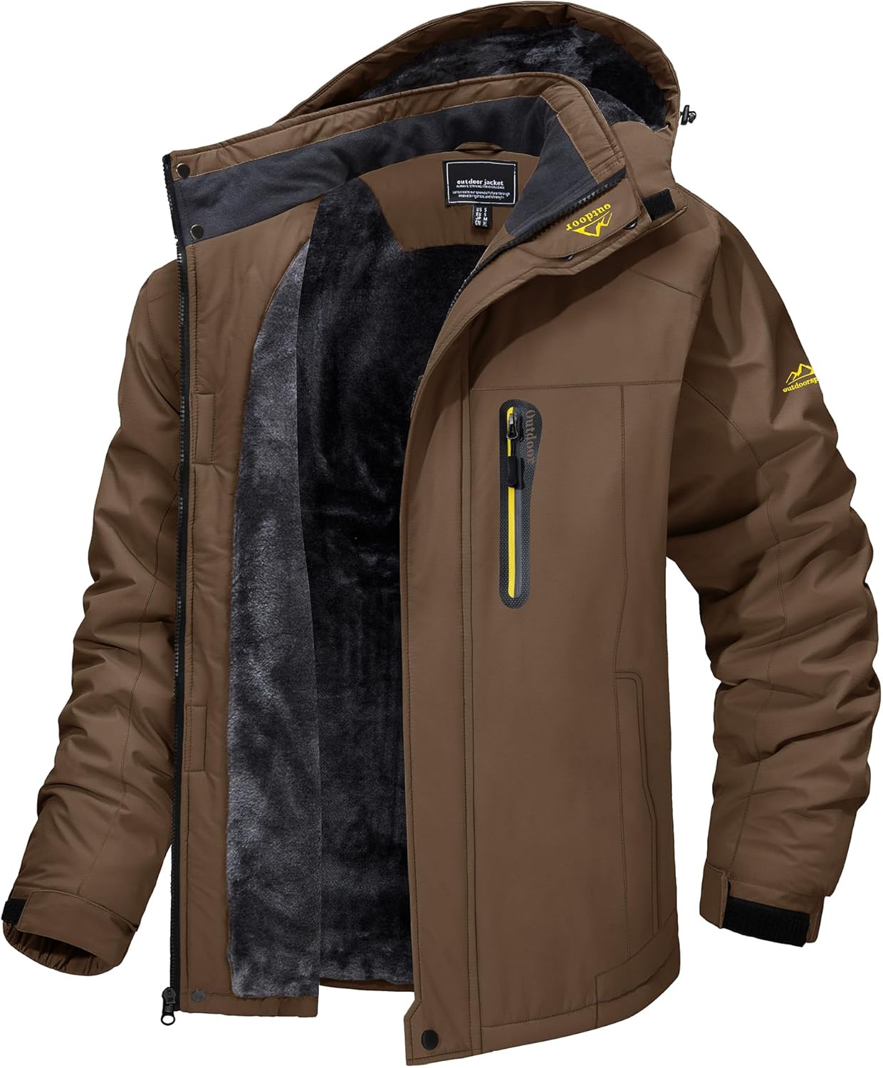 TACVASEN Men's Winter Ski Jacket Waterproof Snow Coats Snowboard Fleece Lining J...