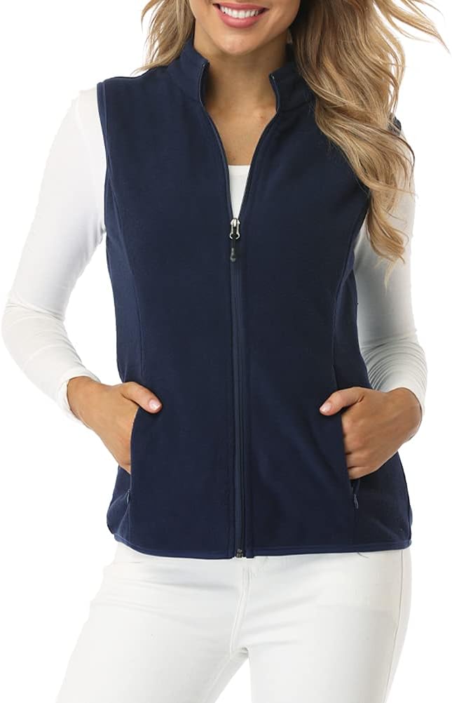 fuinloth Women's Fleece Gilet, Polar Soft Sleeveless Classic Fit Bodywarmer Vest...