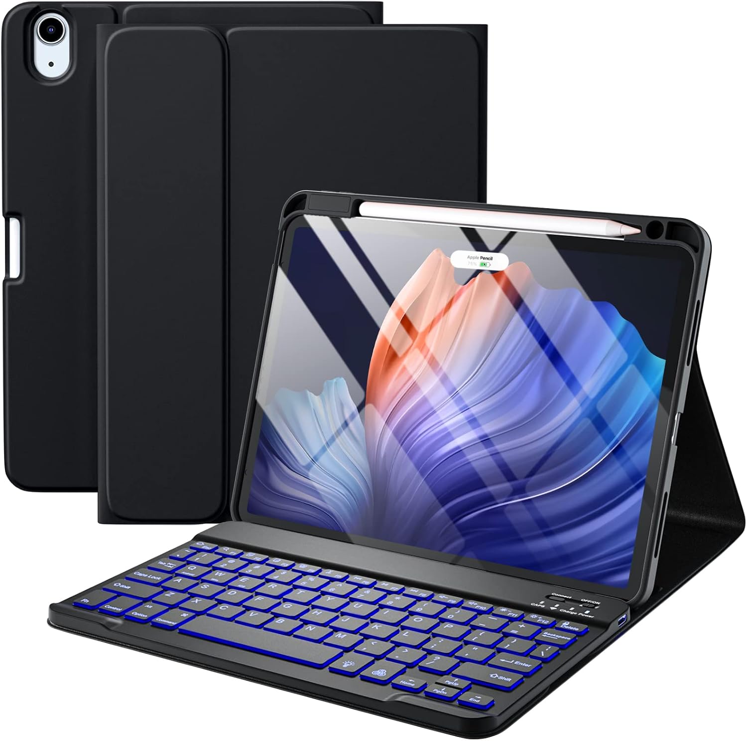 Compatible for iPad Air 11-inch M2/ 10.9 Inch Air 5th 4th Generation Case with K...