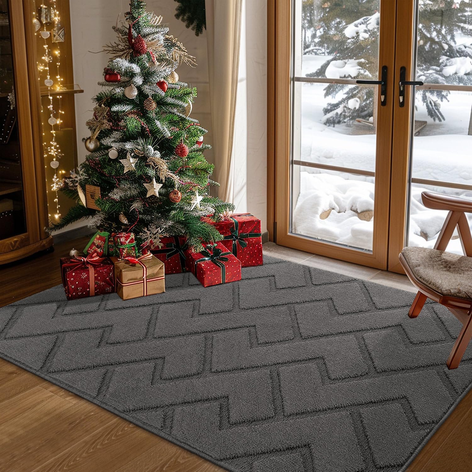 Biscpro Door Mat 90x150 cm, Indoor DoorMat Washable, Doormat Indoor Dirt Trapper...