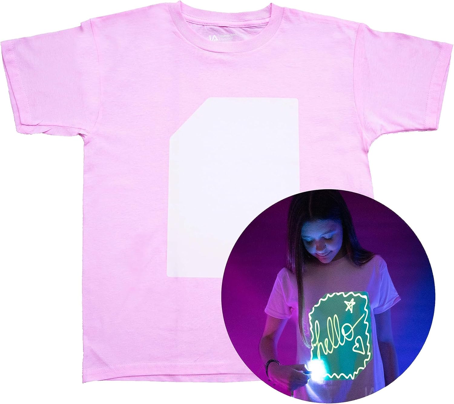 Illuminated Apparel Original Interactive Glow in The Dark T-Shirt - Fun for Birt...