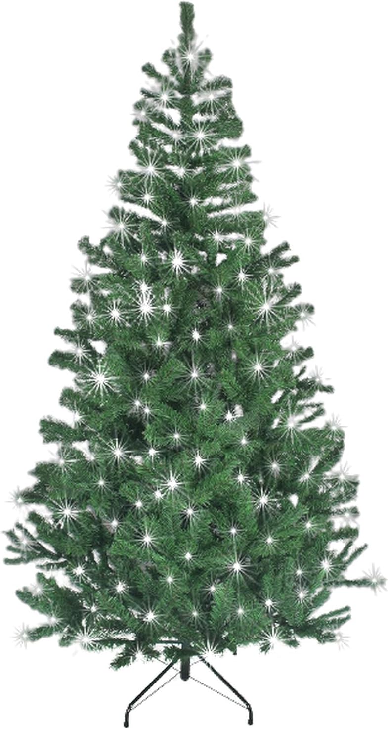 SHATCHI 6ft/1.8m Pre-Lit Artificial Christmas Tree Alaskan Pine Green 550 Tips-1...